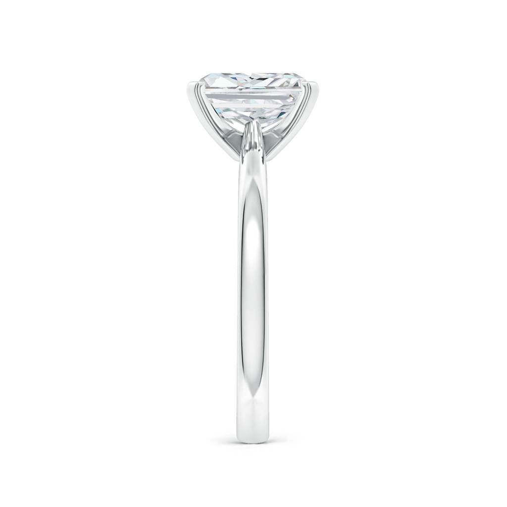 7x5mm FGVS Lab-Grown Radiant-Cut Diamond Reverse Tapered Shank Solitaire Engagement Ring in White Gold Side 299