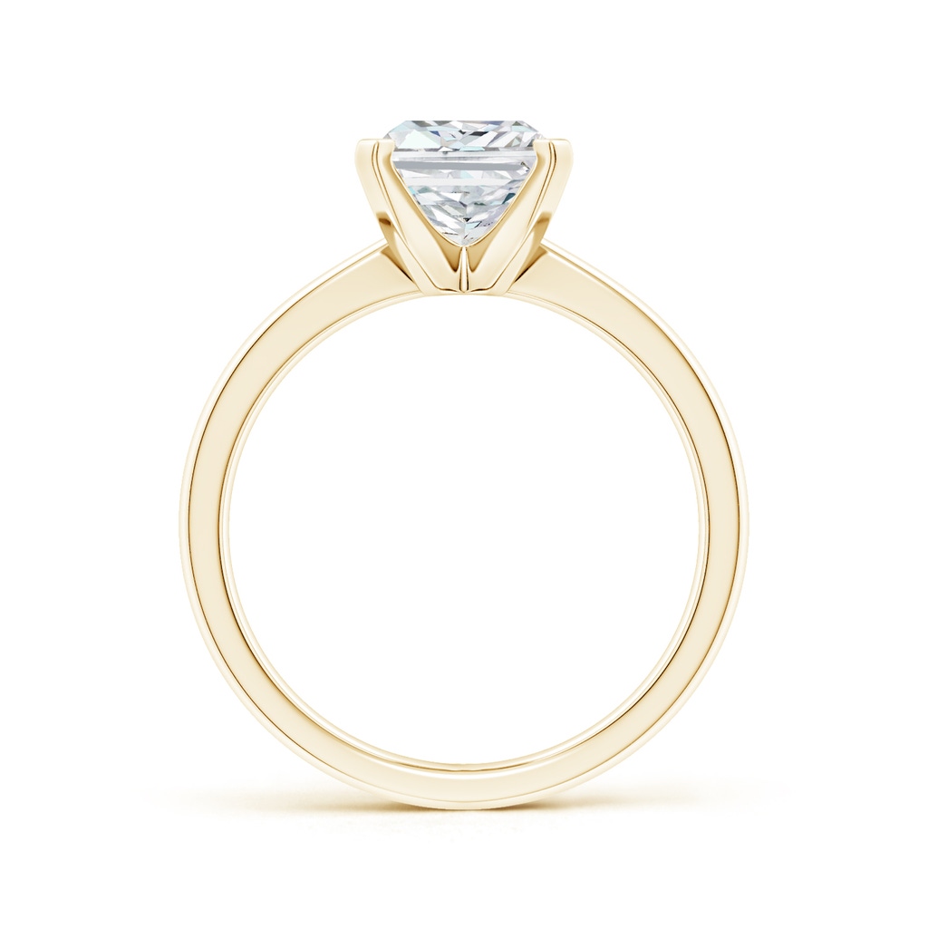 9.5x7.5mm FGVS Lab-Grown Radiant-Cut Diamond Reverse Tapered Shank Solitaire Engagement Ring in 10K Yellow Gold Side 199