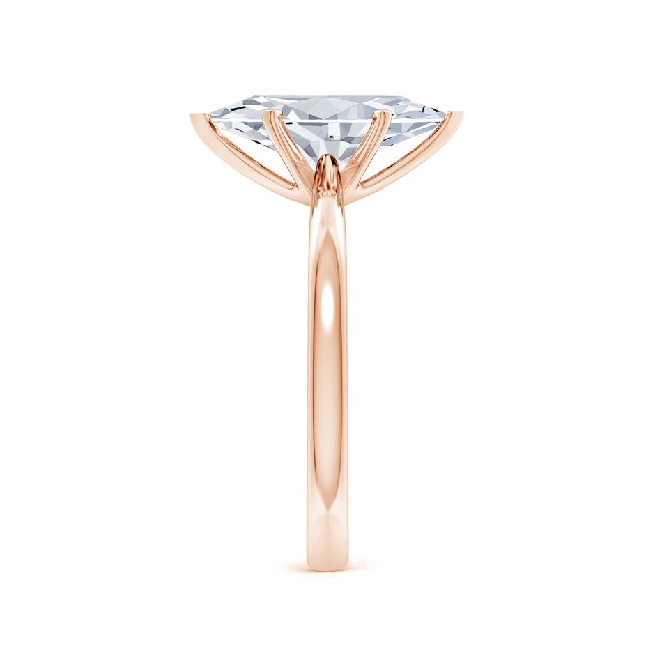 10x5mm FGVS Lab-Grown Marquise Diamond Reverse Tapered Shank Solitaire Engagement Ring in Rose Gold side 299