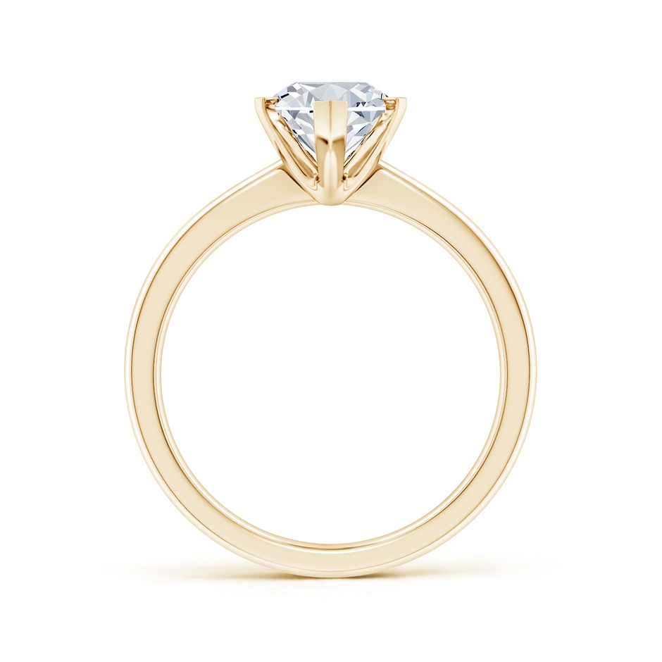 13x6.5mm FGVS Lab-Grown Marquise Diamond Reverse Tapered Shank Solitaire Engagement Ring in Yellow Gold side 199