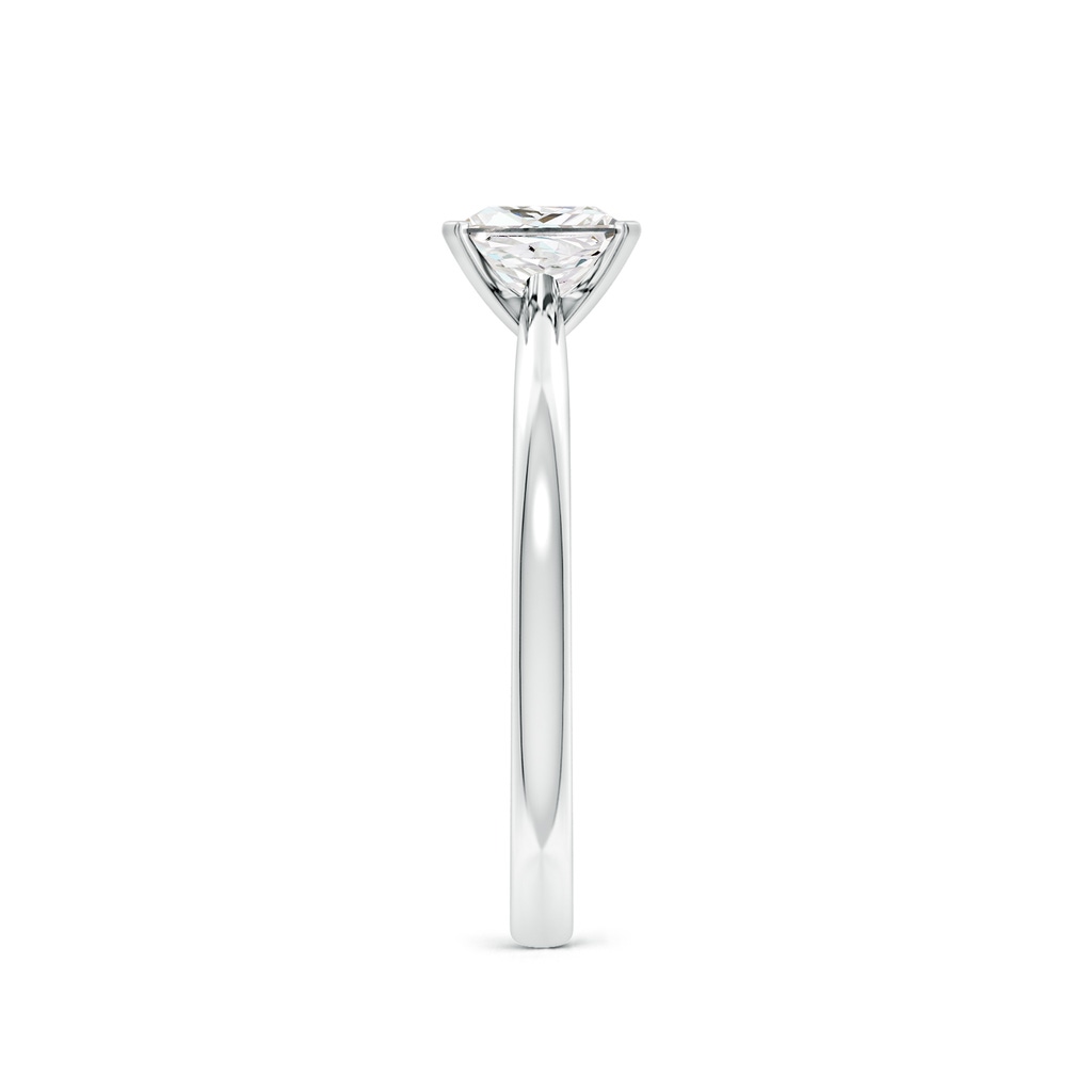 5.5mm FGVS Lab-Grown Princess-Cut Diamond Reverse Tapered Shank Solitaire Engagement Ring in 18K White Gold - side 199