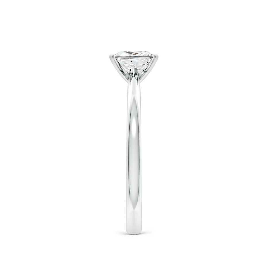 5.5mm FGVS Lab-Grown Princess-Cut Diamond Reverse Tapered Shank Solitaire Engagement Ring in 18K White Gold side 199