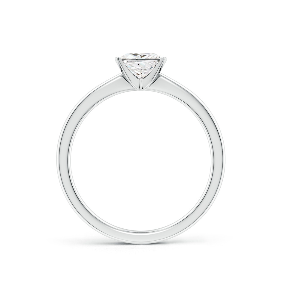 5.5mm FGVS Lab-Grown Princess-Cut Diamond Reverse Tapered Shank Solitaire Engagement Ring in White Gold side 299