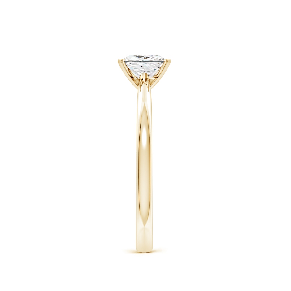 5.5mm FGVS Lab-Grown Princess-Cut Diamond Reverse Tapered Shank Solitaire Engagement Ring in Yellow Gold side 199