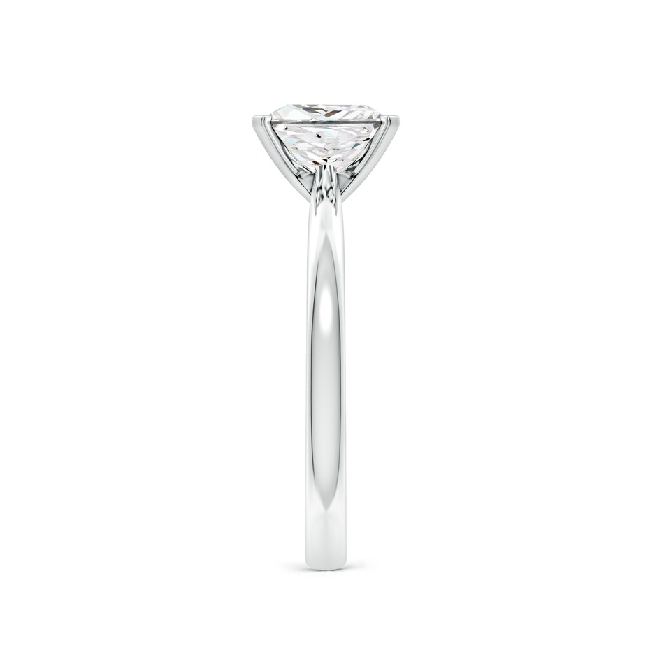 6.8mm FGVS Lab-Grown Princess-Cut Diamond Reverse Tapered Shank Solitaire Engagement Ring in White Gold side 199