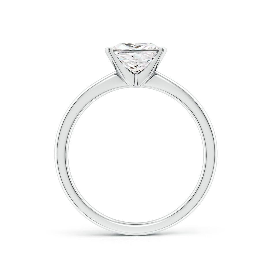 6.8mm FGVS Lab-Grown Princess-Cut Diamond Reverse Tapered Shank Solitaire Engagement Ring in White Gold side 299