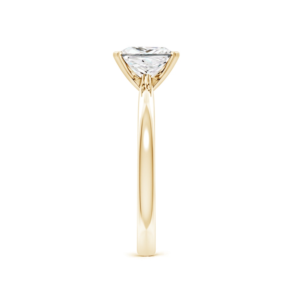 6.8mm FGVS Lab-Grown Princess-Cut Diamond Reverse Tapered Shank Solitaire Engagement Ring in Yellow Gold side 199