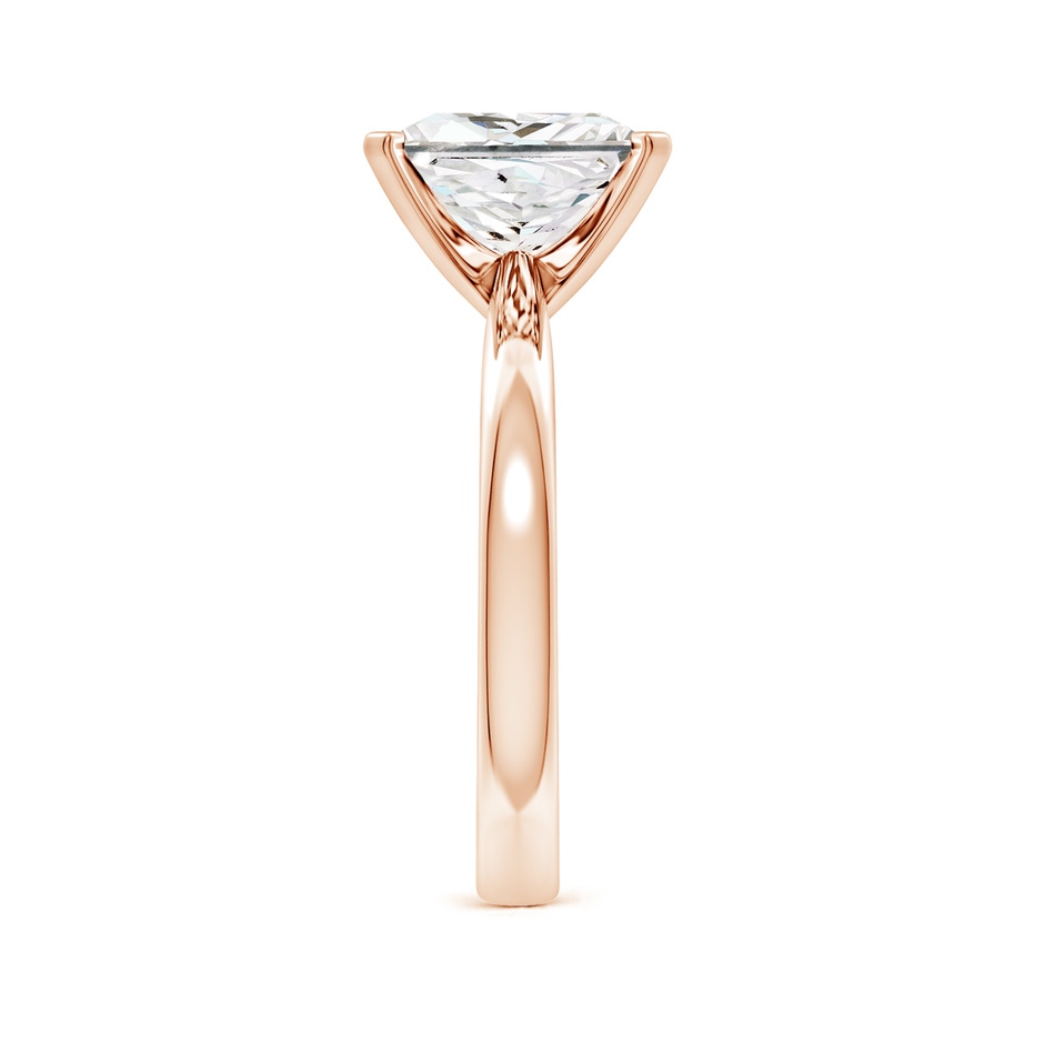 8.9mm FGVS Lab-Grown Princess-Cut Diamond Reverse Tapered Shank Solitaire Engagement Ring in 18K Rose Gold side 199
