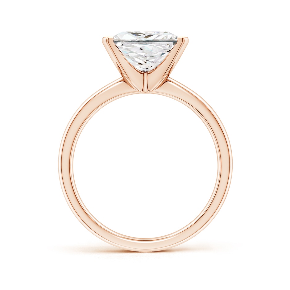 8.9mm FGVS Lab-Grown Princess-Cut Diamond Reverse Tapered Shank Solitaire Engagement Ring in 18K Rose Gold side 299