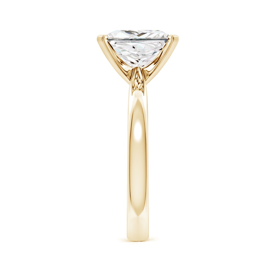 8.9mm FGVS Lab-Grown Princess-Cut Diamond Reverse Tapered Shank Solitaire Engagement Ring in Yellow Gold side 199