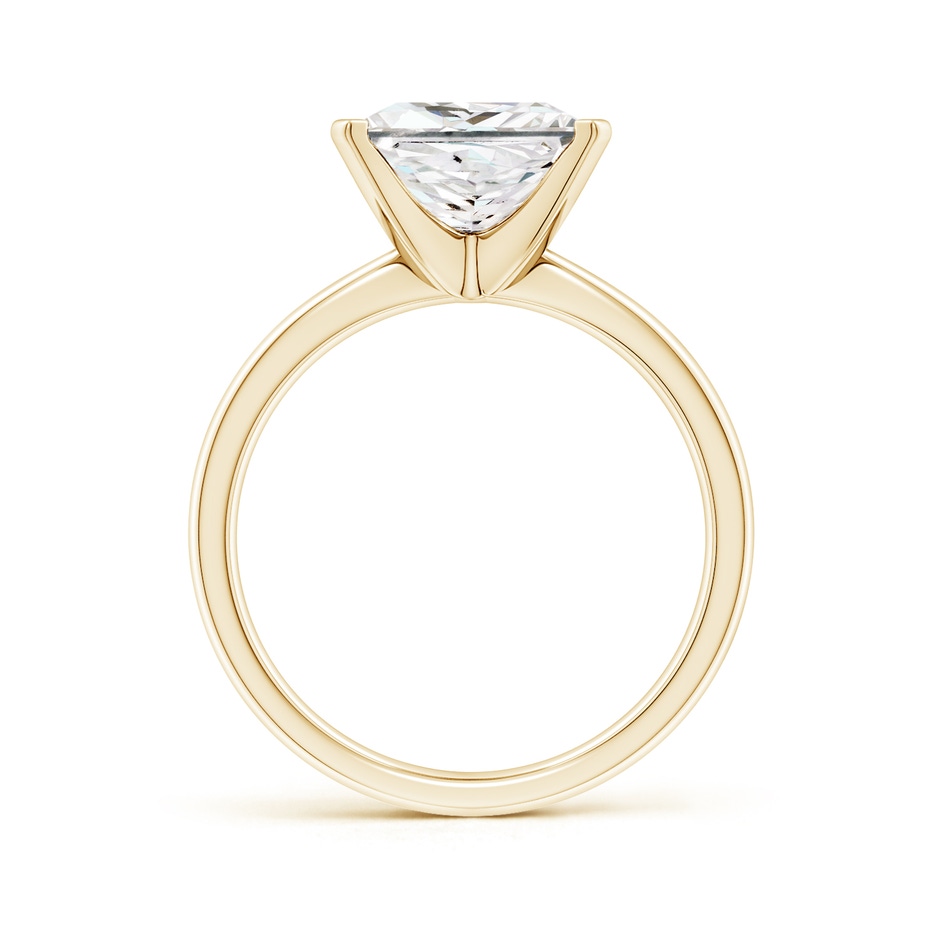 8.9mm FGVS Lab-Grown Princess-Cut Diamond Reverse Tapered Shank Solitaire Engagement Ring in Yellow Gold side 299