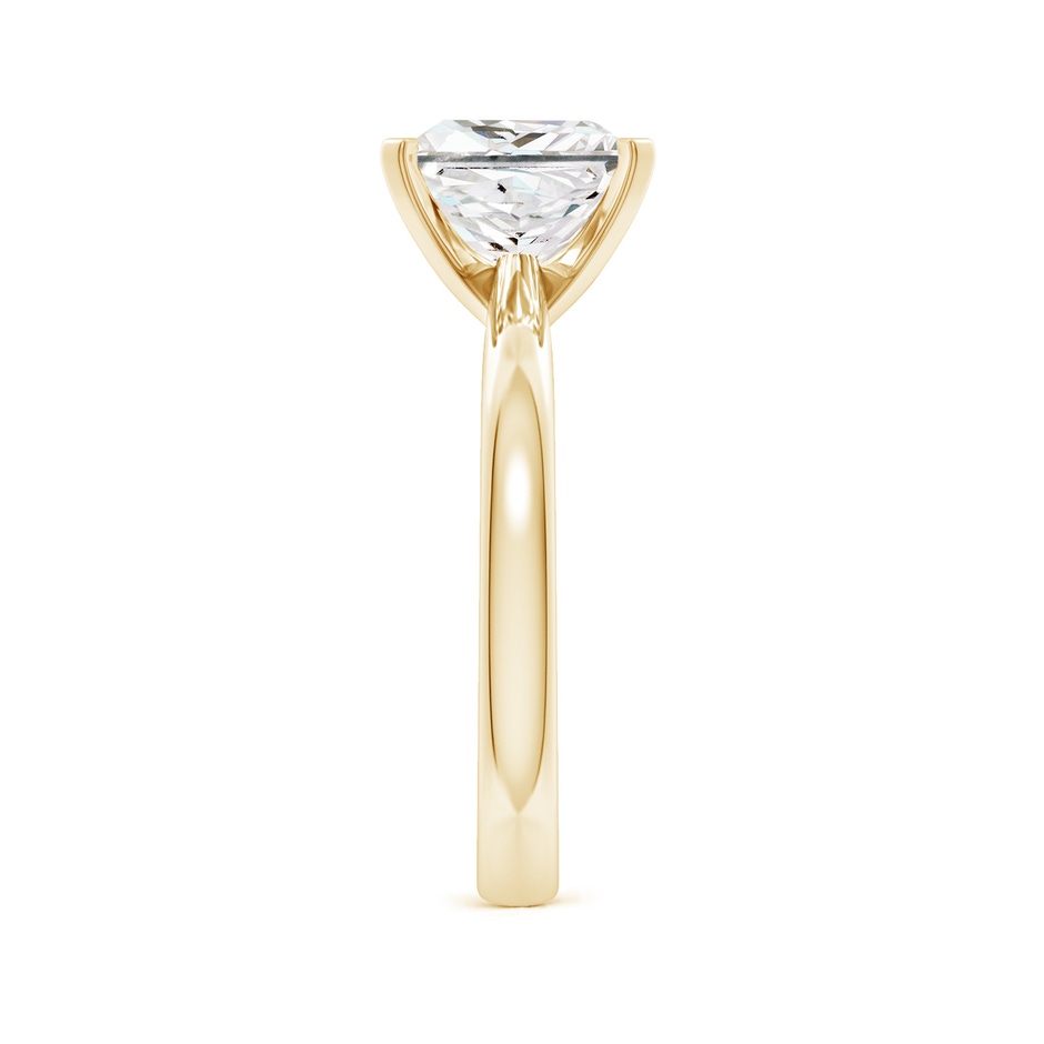 8mm FGVS Lab-Grown Princess-Cut Diamond Reverse Tapered Shank Solitaire Engagement Ring in 18K Yellow Gold side 199