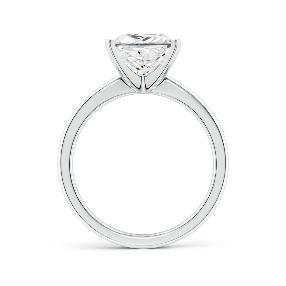 8mm FGVS Lab-Grown Princess-Cut Diamond Reverse Tapered Shank Solitaire Engagement Ring in P950 Platinum side 299