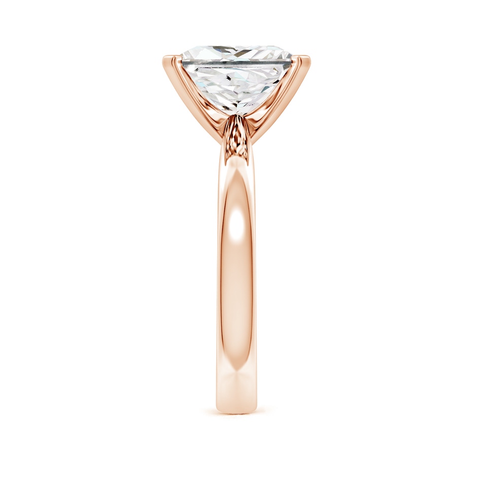 9.4mm FGVS Lab-Grown Princess-Cut Diamond Reverse Tapered Shank Solitaire Engagement Ring in 18K Rose Gold side 199