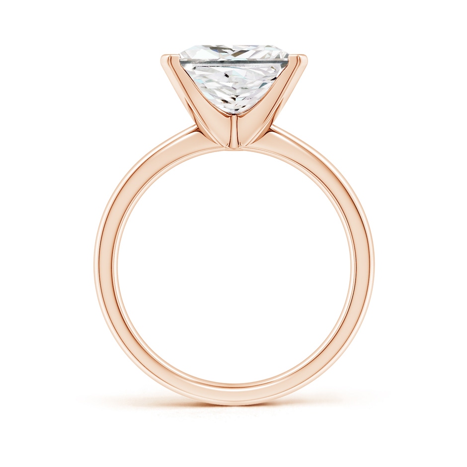 9.4mm FGVS Lab-Grown Princess-Cut Diamond Reverse Tapered Shank Solitaire Engagement Ring in 18K Rose Gold side 299