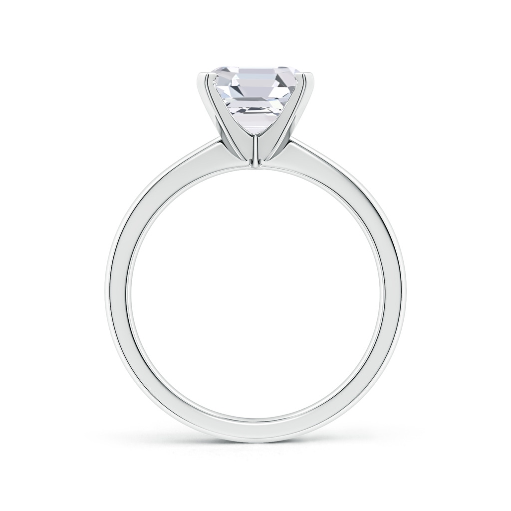 8mm FGVS Lab-Grown Square Emerald-Cut Diamond Reverse Tapered Shank Solitaire Engagement Ring in White Gold Side 199