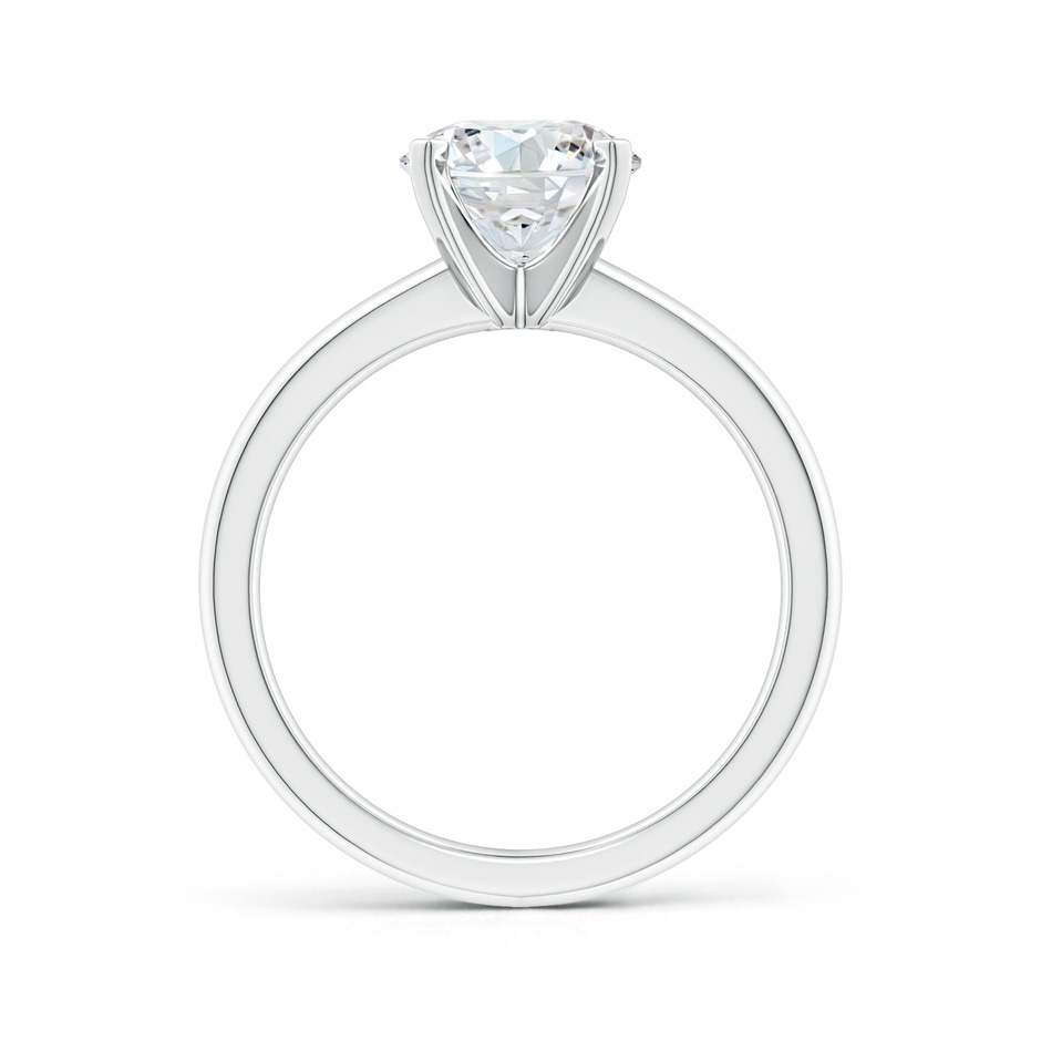 11.1mm FGVS Lab-Grown Solitaire Round Diamond Tapered Shank Engagement Ring in P950 Platinum Side 199