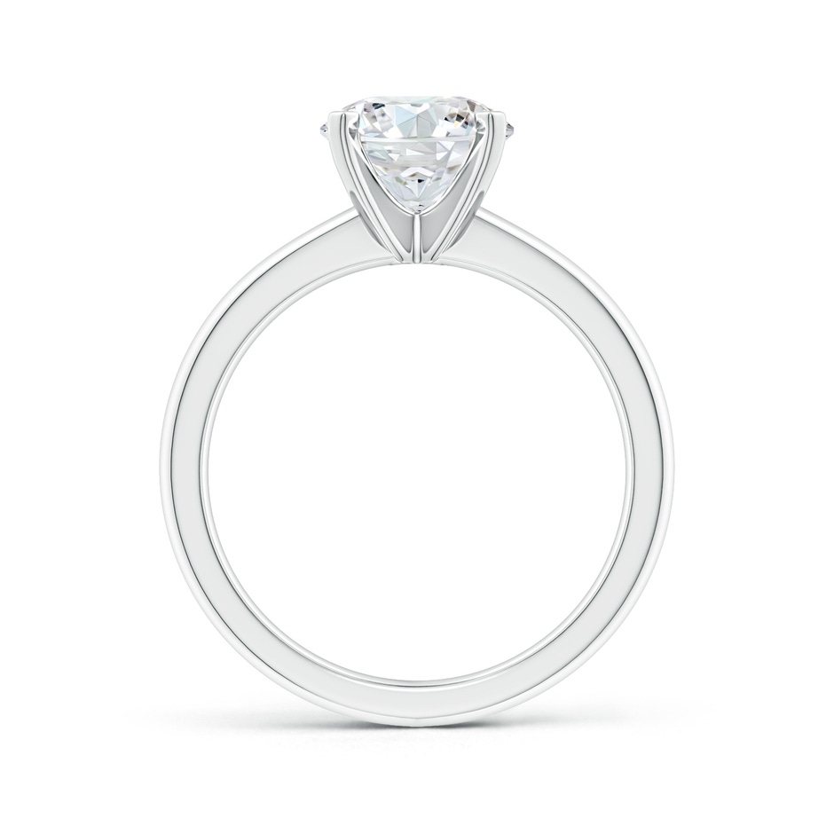 11.1mm FGVS Lab-Grown Solitaire Round Diamond Tapered Shank Engagement Ring in White Gold side 199