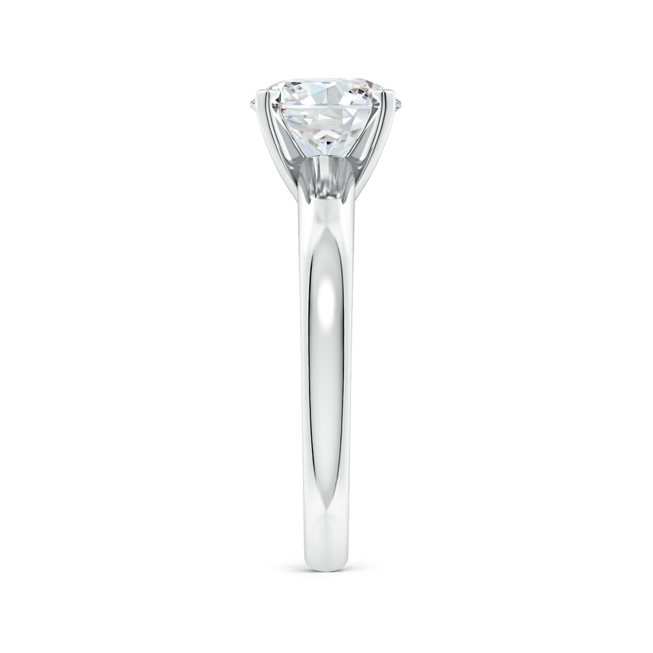 11.1mm FGVS Lab-Grown Solitaire Round Diamond Tapered Shank Engagement Ring in White Gold side 299