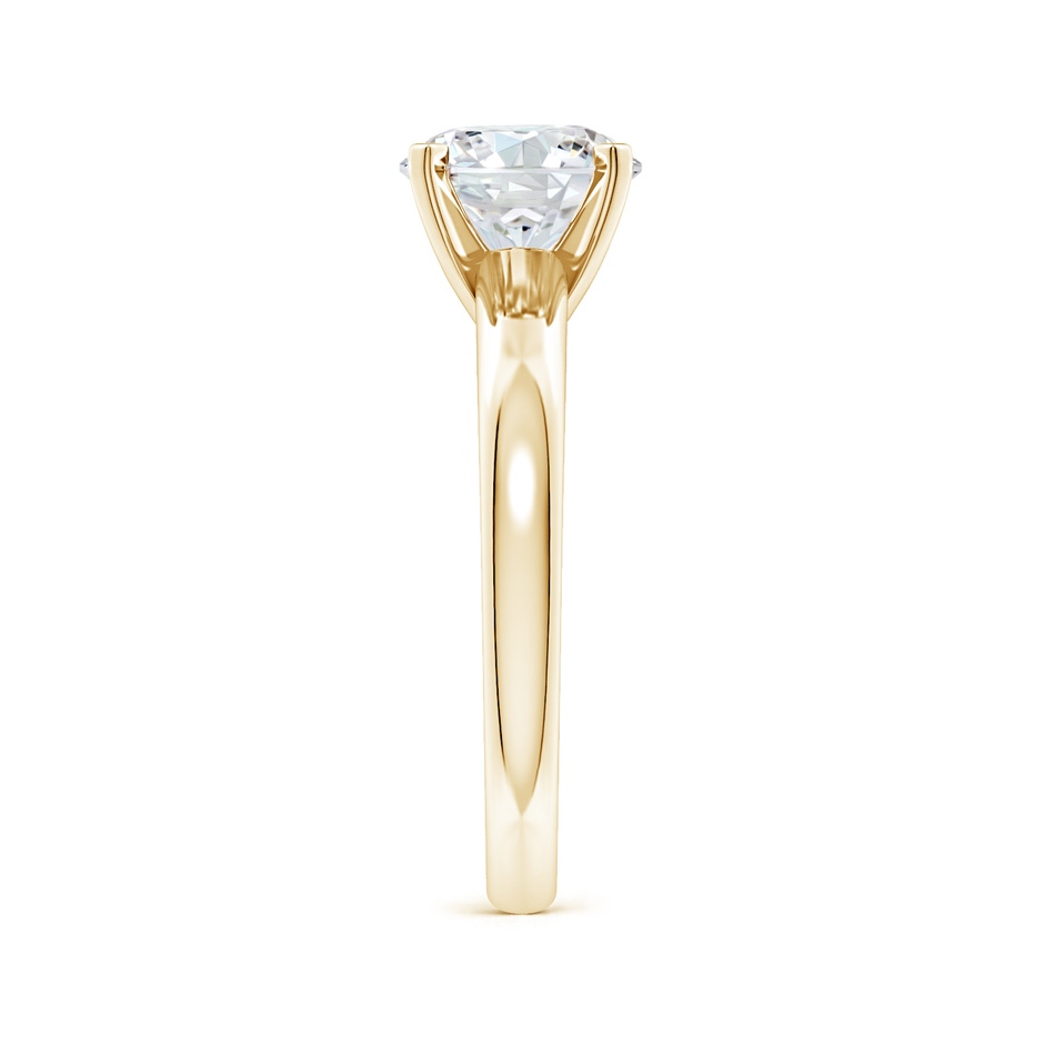 11.1mm FGVS Lab-Grown Solitaire Round Diamond Tapered Shank Engagement Ring in Yellow Gold side 299
