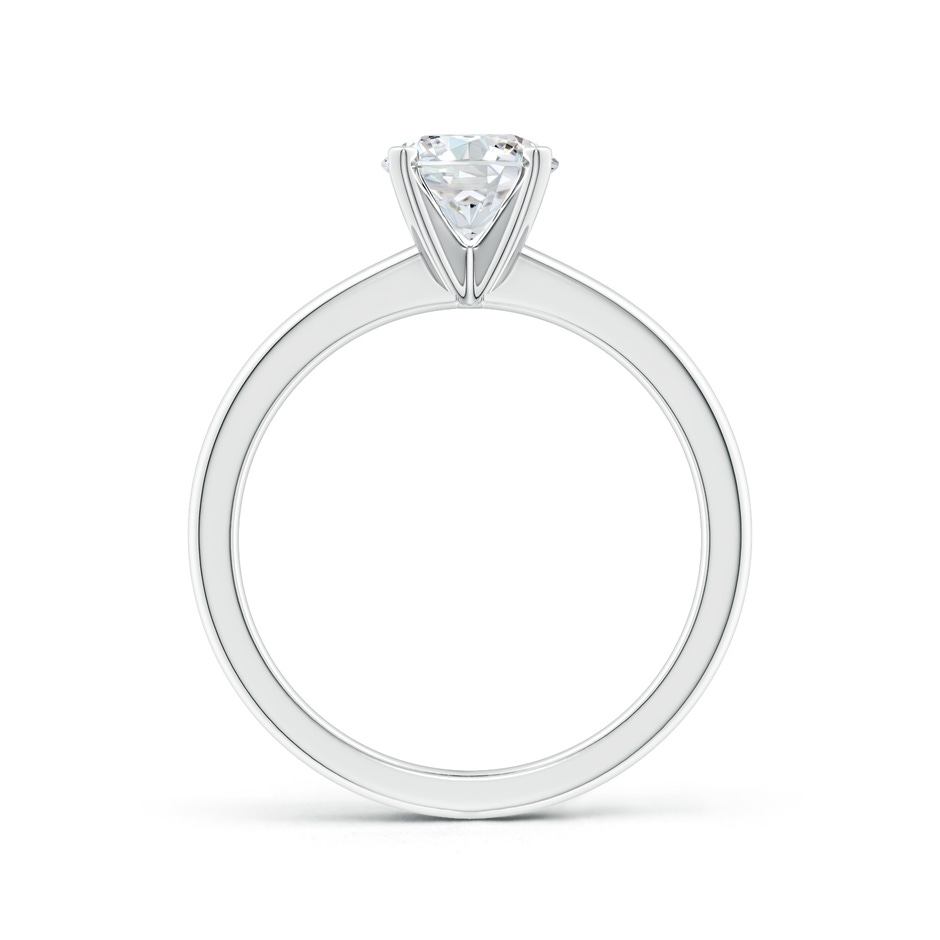 6.4mm FGVS Lab-Grown Solitaire Round Diamond Tapered Shank Engagement Ring in White Gold side 199