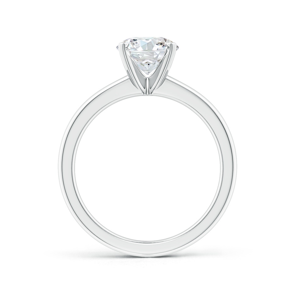 9.2mm FGVS Lab-Grown Solitaire Round Diamond Tapered Shank Engagement Ring in P950 Platinum side 199