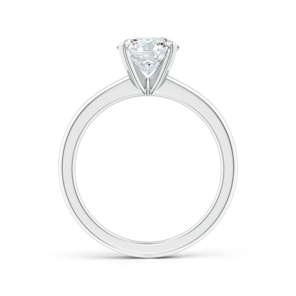 9.2mm FGVS Lab-Grown Solitaire Round Diamond Tapered Shank Engagement Ring in White Gold side 199