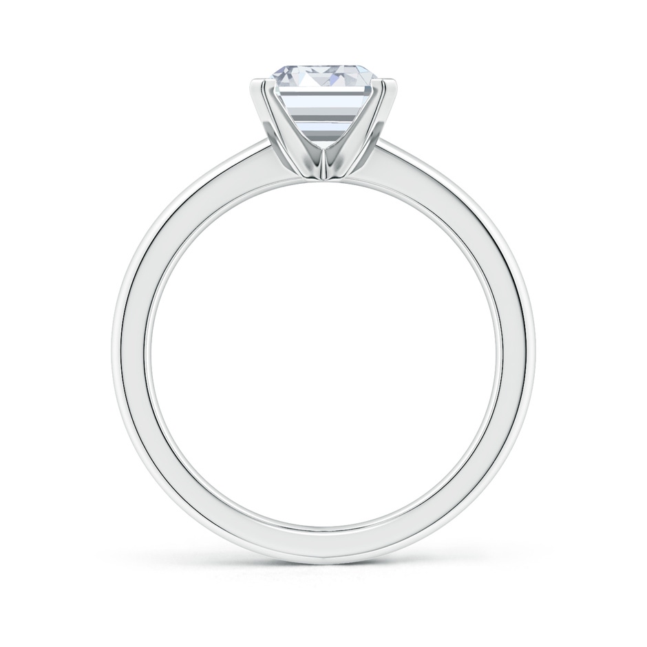 10x7.5mm FGVS Lab-Grown Solitaire Emerald-Cut Diamond Tapered Shank Engagement Ring in P950 Platinum Side 199