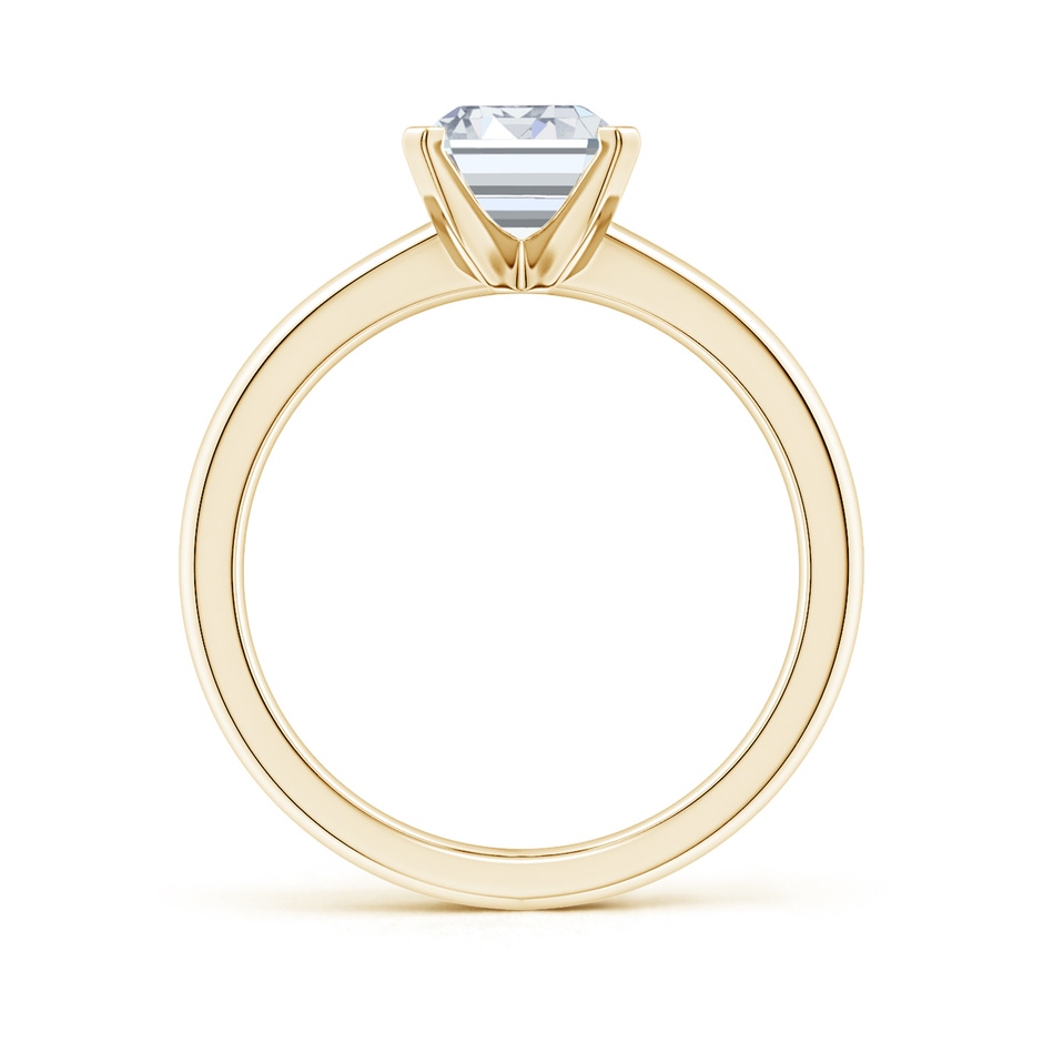 10x7.5mm FGVS Lab-Grown Solitaire Emerald-Cut Diamond Tapered Shank Engagement Ring in Yellow Gold side 199