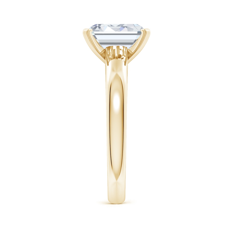 10x7.5mm FGVS Lab-Grown Solitaire Emerald-Cut Diamond Tapered Shank Engagement Ring in Yellow Gold side 299