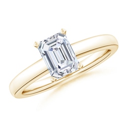 Solitaire Yellow Gold Lab Grown Diamond Rings