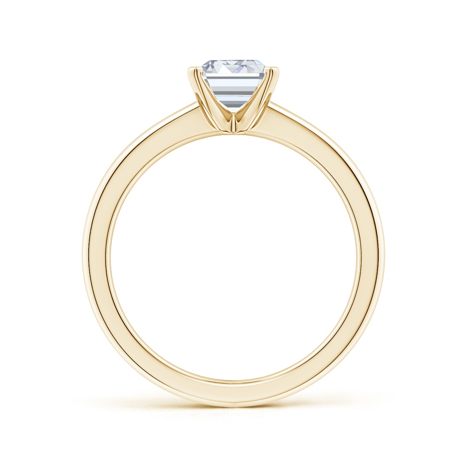 8.5x6.5mm FGVS Lab-Grown Solitaire Emerald-Cut Diamond Tapered Shank Engagement Ring in Yellow Gold side 199