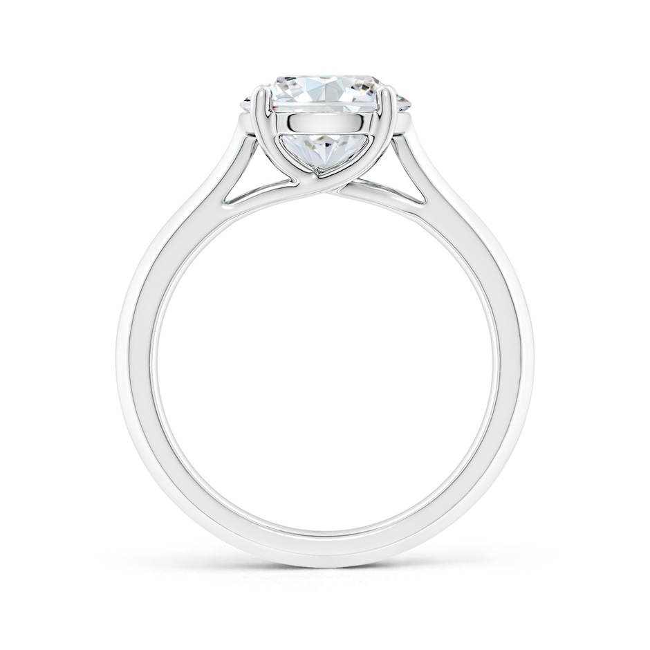 10.1mm FGVS Lab-Grown Round Diamond Knife-Edge Shank Trellis Engagement Ring in P950 Platinum side 199