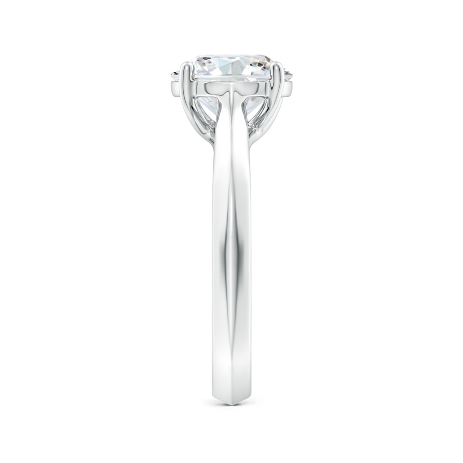 10.1mm FGVS Lab-Grown Round Diamond Knife-Edge Shank Trellis Engagement Ring in P950 Platinum side 299