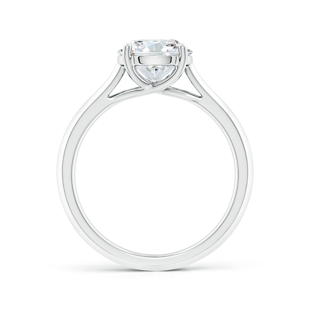 9.2mm FGVS Lab-Grown Round Diamond Knife-Edge Shank Trellis Engagement Ring in White Gold - side 199