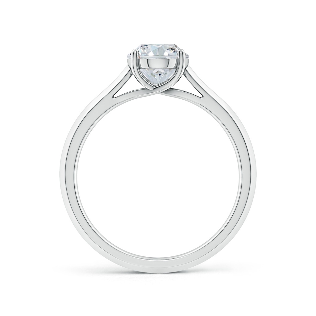 7.7x5.7mm FGVS Lab-Grown Oval Diamond Knife-Edge Shank Trellis Engagement Ring in 18K White Gold - side 199