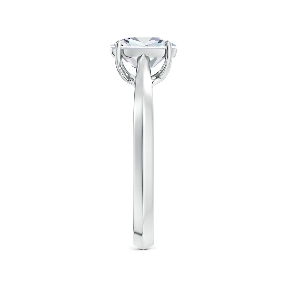7x5mm FGVS Lab-Grown Cushion Rectangular Diamond Knife-Edge Shank Trellis Engagement Ring in P950 Platinum side 299