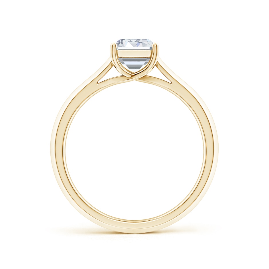 8.5x6.5mm FGVS Lab-Grown Emerald-Cut Diamond Knife-Edge Shank Trellis Engagement Ring in Yellow Gold side 199