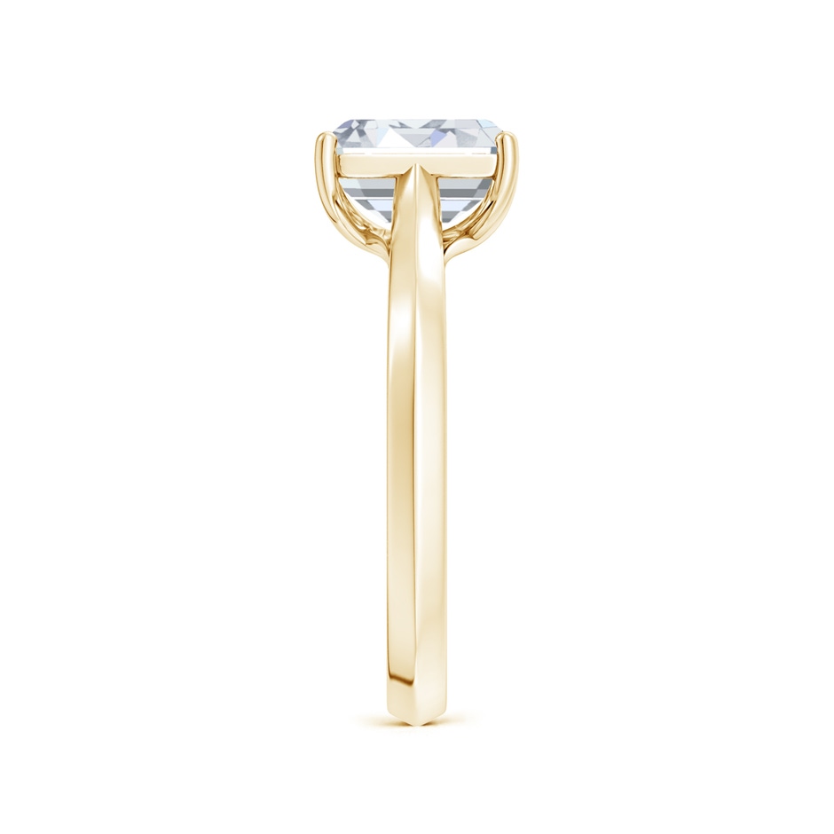 8.5x6.5mm FGVS Lab-Grown Emerald-Cut Diamond Knife-Edge Shank Trellis Engagement Ring in Yellow Gold side 299