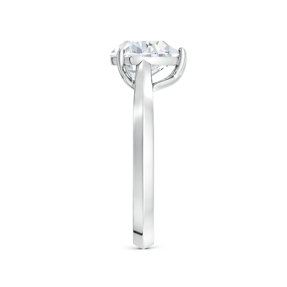 12x8mm FGVS Lab-Grown Pear Diamond Knife-Edge Shank Trellis Engagement Ring in P950 Platinum side 299