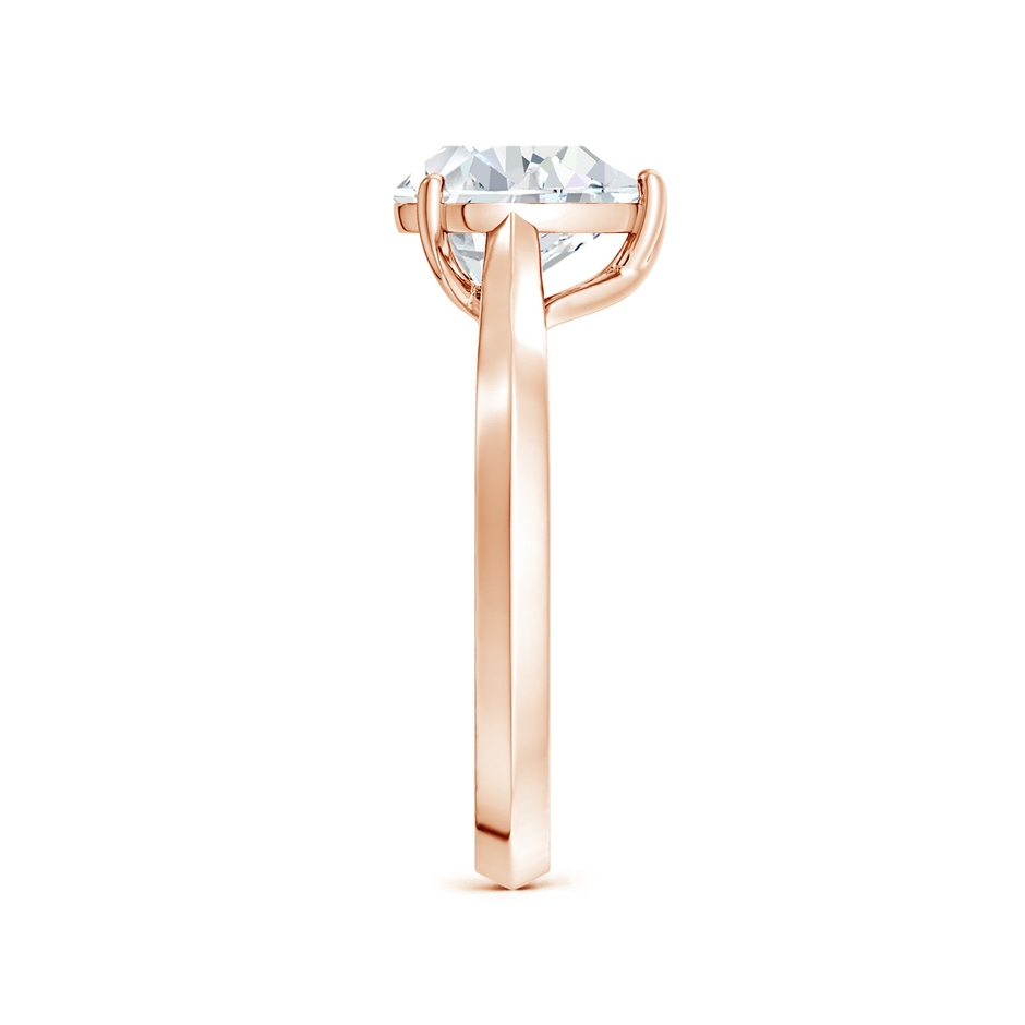 12x8mm FGVS Lab-Grown Pear Diamond Knife-Edge Shank Trellis Engagement Ring in Rose Gold side 299
