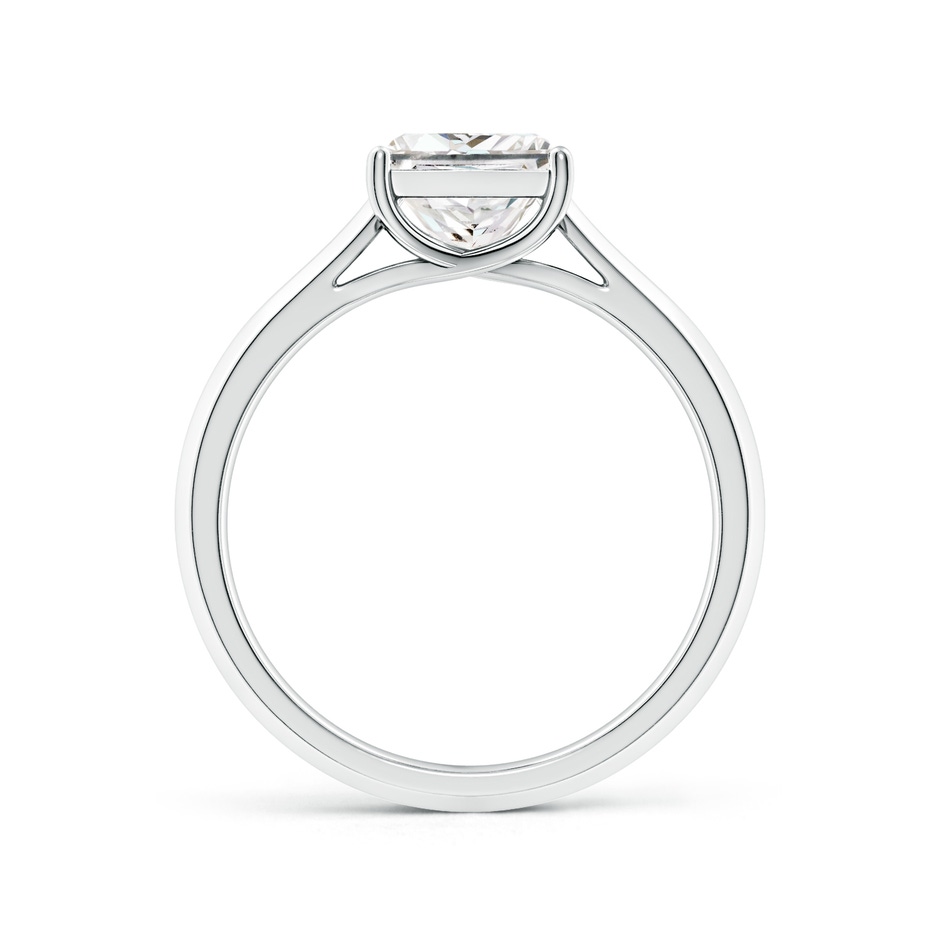 6.8mm FGVS Lab-Grown Princess-Cut Diamond Knife-Edge Shank Trellis Engagement Ring in P950 Platinum side 199