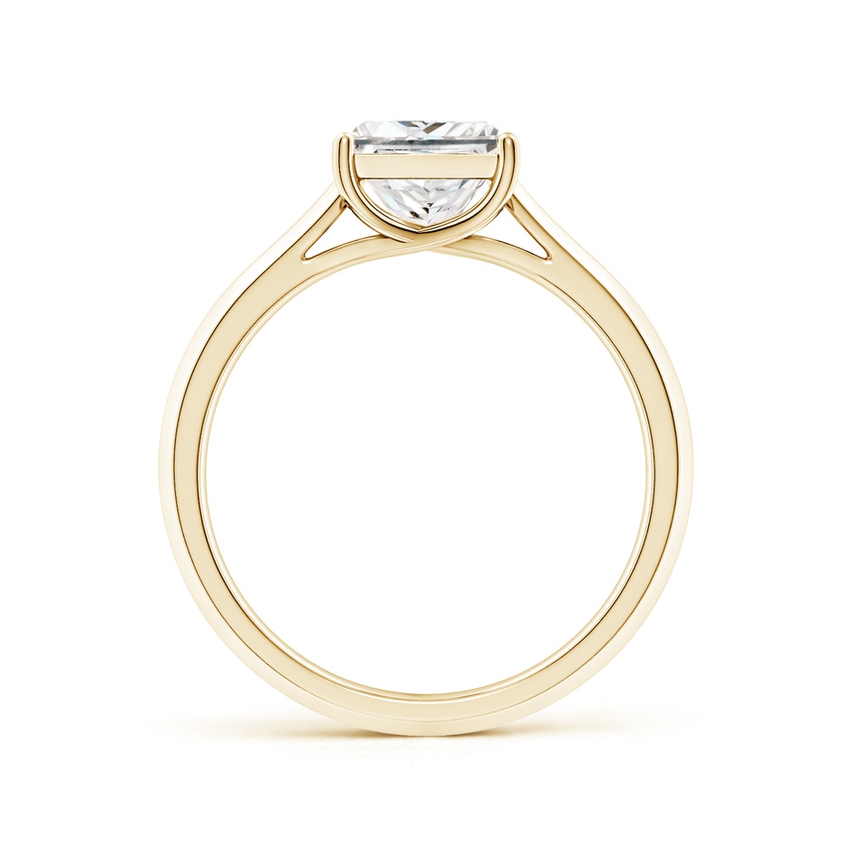6.8mm FGVS Lab-Grown Princess-Cut Diamond Knife-Edge Shank Trellis Engagement Ring in Yellow Gold side 199