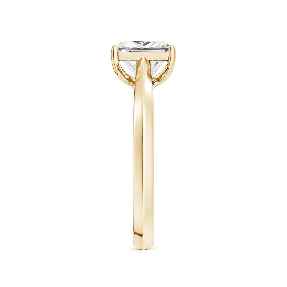 6.8mm FGVS Lab-Grown Princess-Cut Diamond Knife-Edge Shank Trellis Engagement Ring in Yellow Gold side 299