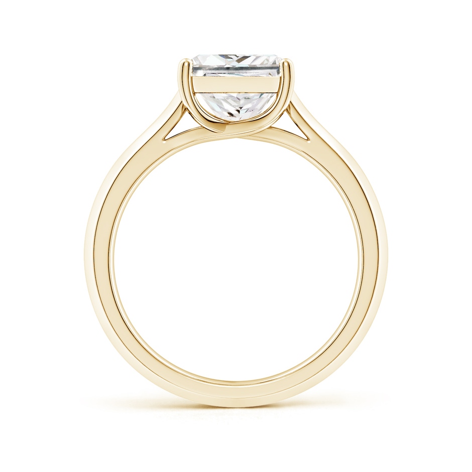 8mm FGVS Lab-Grown Princess-Cut Diamond Knife-Edge Shank Trellis Engagement Ring in Yellow Gold side 199