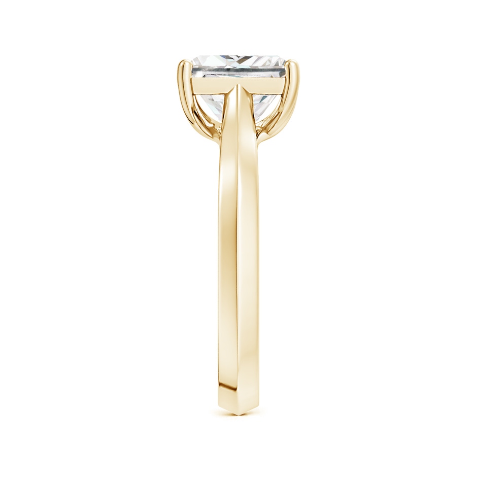 8mm FGVS Lab-Grown Princess-Cut Diamond Knife-Edge Shank Trellis Engagement Ring in Yellow Gold side 299