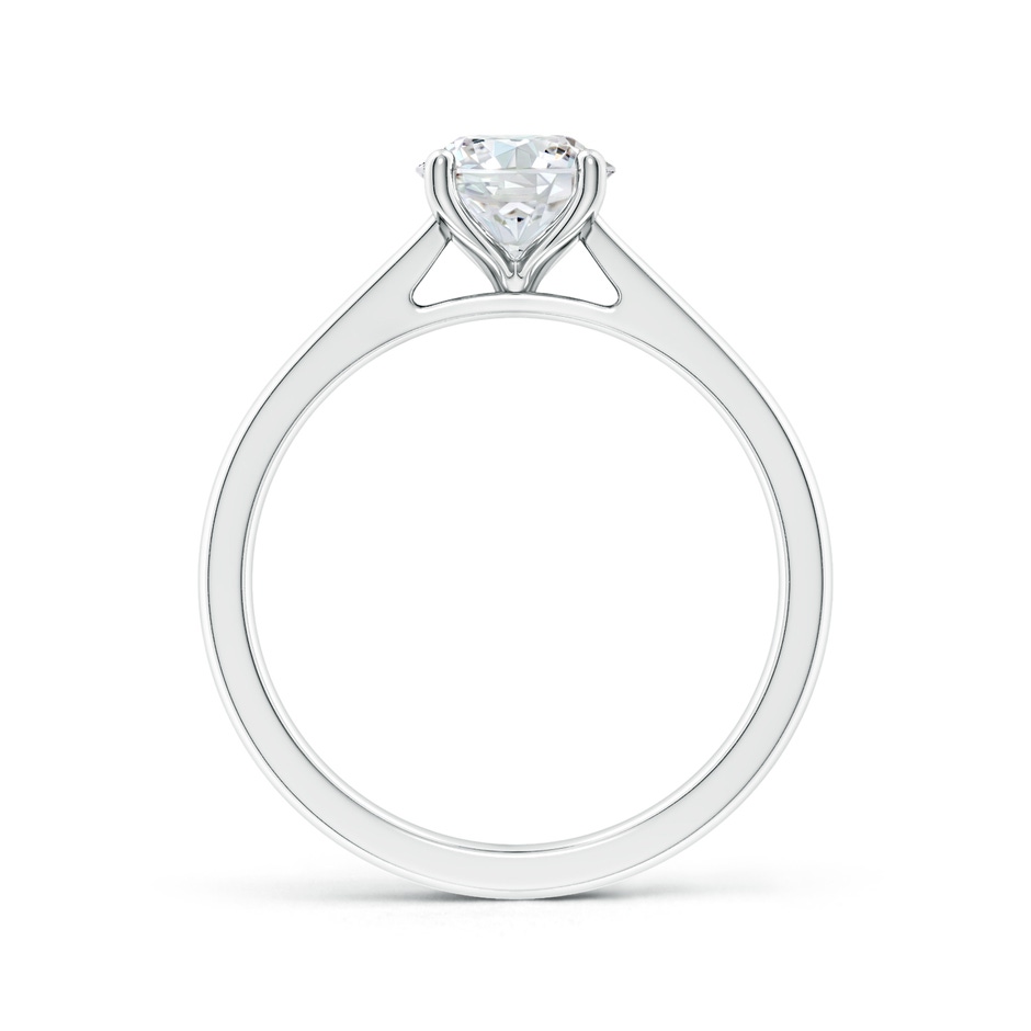 10.1mm FGVS Lab-Grown Round Diamond Reverse Tapered Shank Cathedral Engagement Ring in P950 Platinum side 199