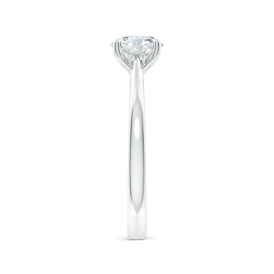 10.1mm FGVS Lab-Grown Round Diamond Reverse Tapered Shank Cathedral Engagement Ring in P950 Platinum side 299