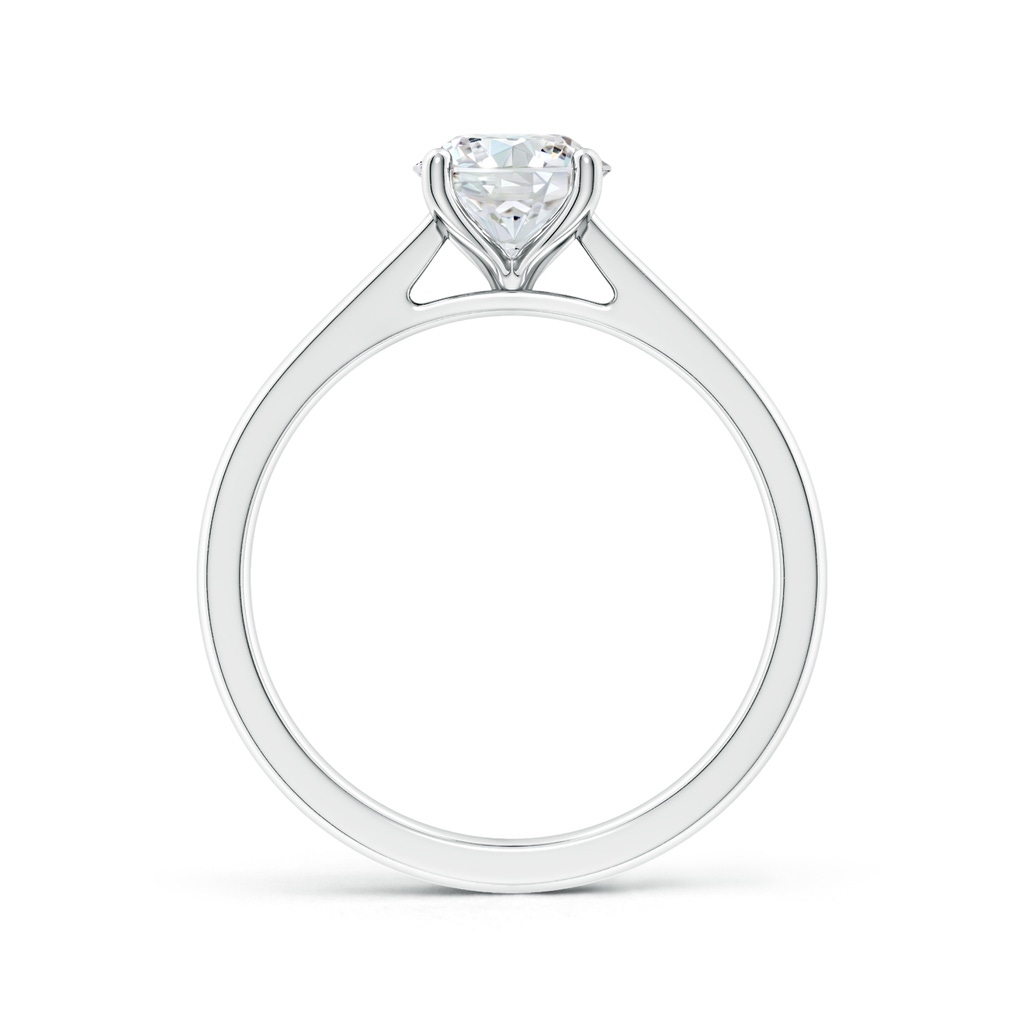 10.1mm FGVS Lab-Grown Round Diamond Reverse Tapered Shank Cathedral Engagement Ring in White Gold Side 199