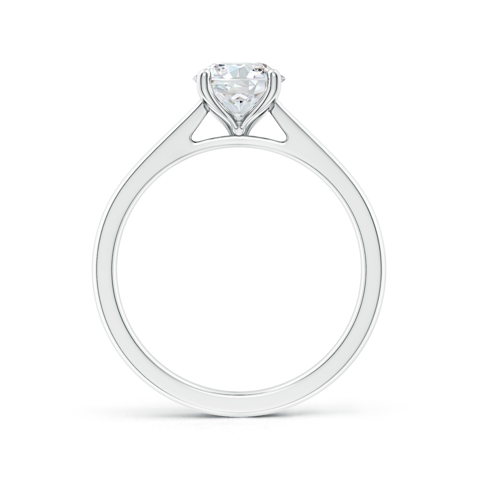 10.1mm FGVS Lab-Grown Round Diamond Reverse Tapered Shank Cathedral Engagement Ring in White Gold side 199